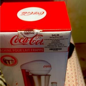 Brand new still in box never used. Coca Cola milkshake maker
